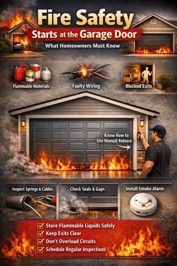 Is it safe to have a fire in the garage?
