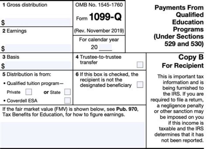 Is the amount of income reported on 1099-q taxable?