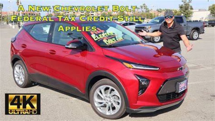 Is there a federal tax credit for a 2020 Chevy Bolt?