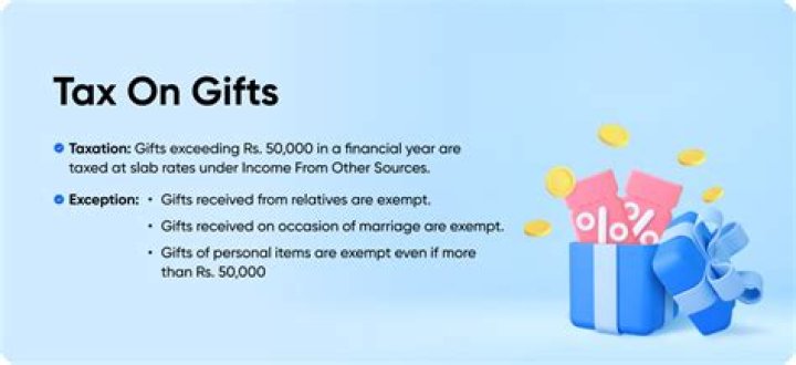 Under which situation is gift not taxed?