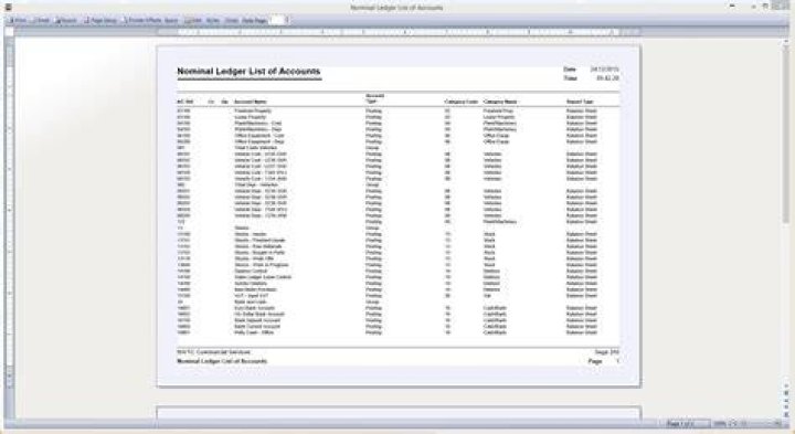 What are nominal ledger codes?