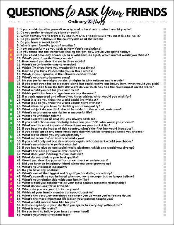 What are some good questions to ask your sibling?
