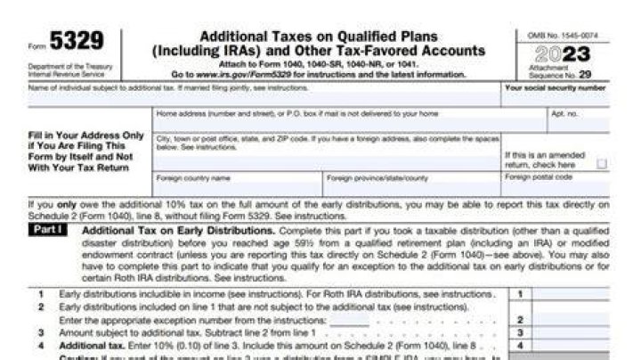 What are the exceptions to the early distribution penalty from a qualified plan or an IRA on form 5329?