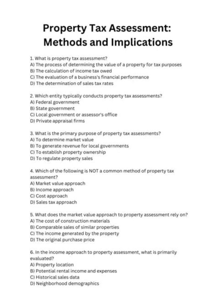 What are the legal questions about property tax?