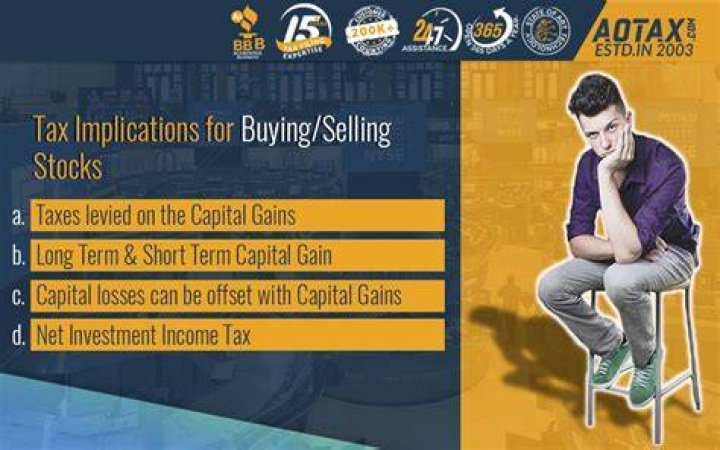What are the tax implications of buying and selling stock?