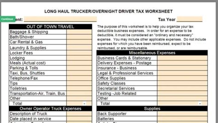 What can I claim on my taxes as an owner operator?
