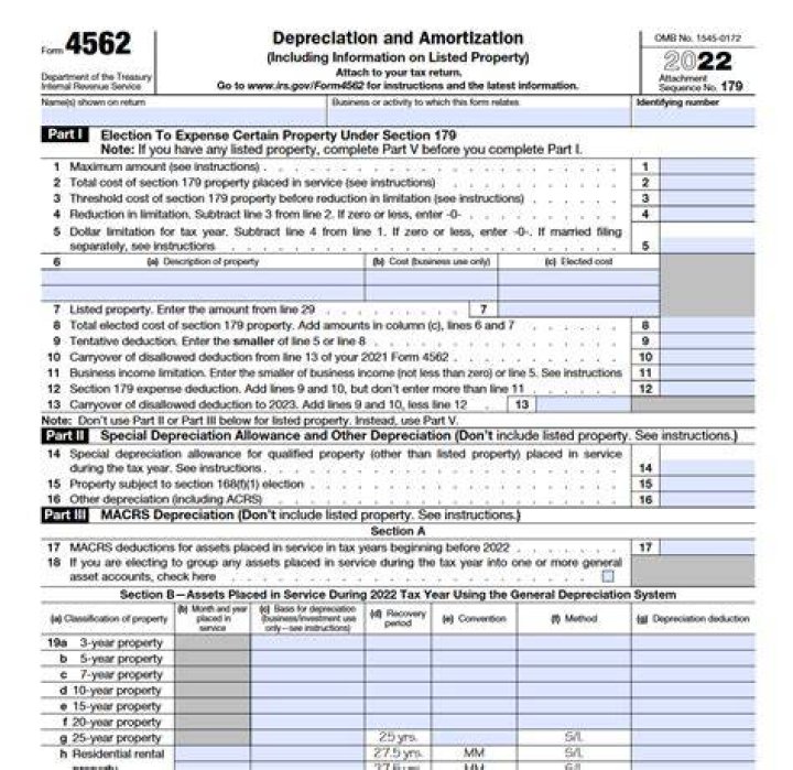 What do I need to know about form 4562?