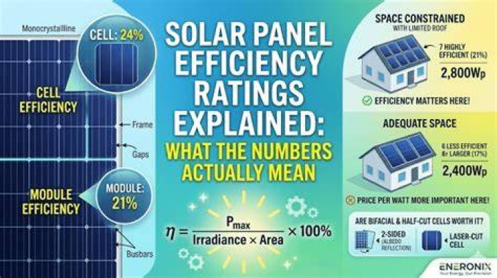 What do the numbers mean on solar panels?