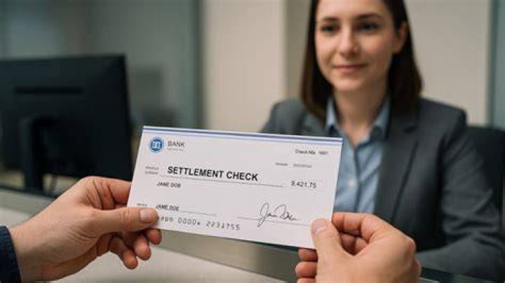 What do you do with a settlement check?