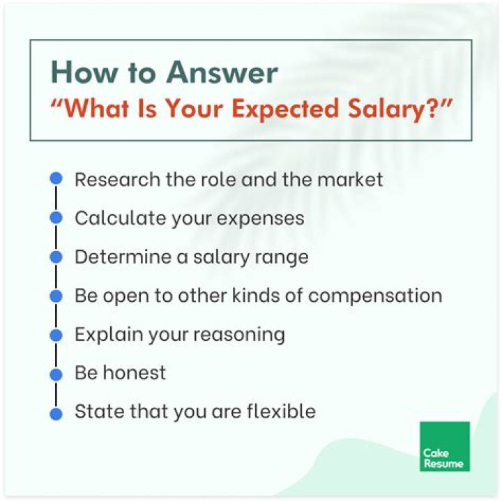 What do you say when asked about current salary?