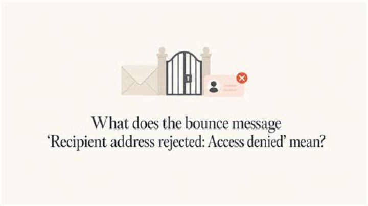 What does it mean if an email is rejected?