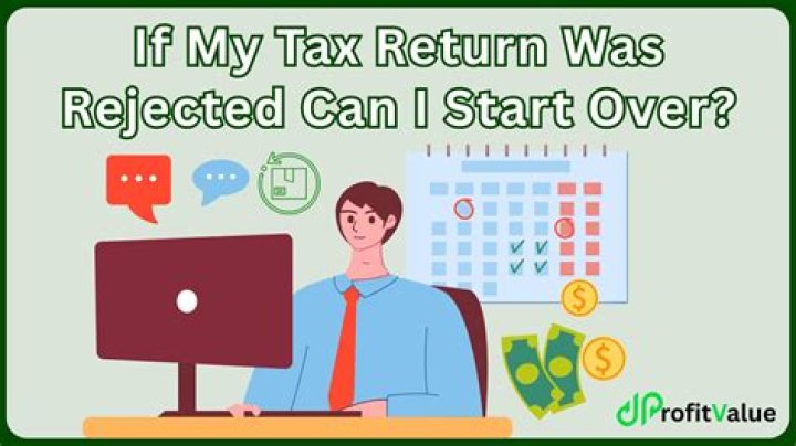 What happens if my tax return is rejected?