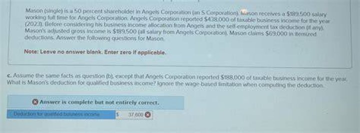 What happens if you are a 50 percent shareholder in a S corporation?