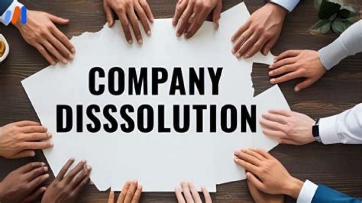What happens to a company when it is dissolved?