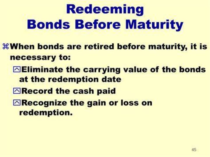 What happens when bonds are retired before maturity?