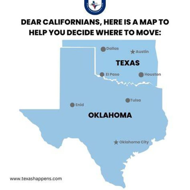 What happens when you move from California to Texas?
