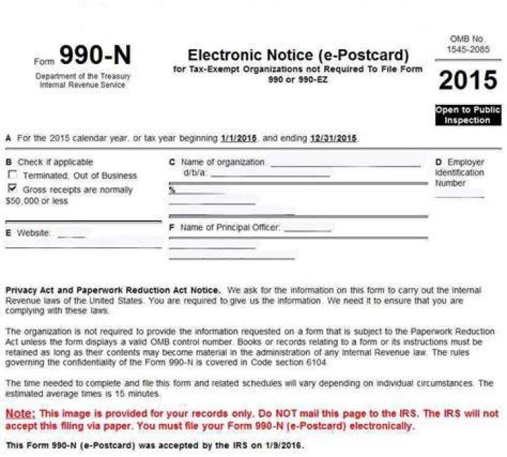 What information is needed for Form 990-N?