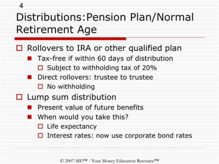 What is a normal retirement distribution?