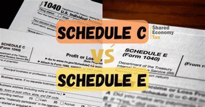 What is a Schedule E vs Schedule C?