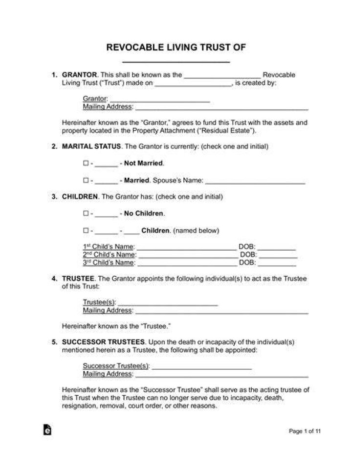 What is a successor trustee of a revocable trust?