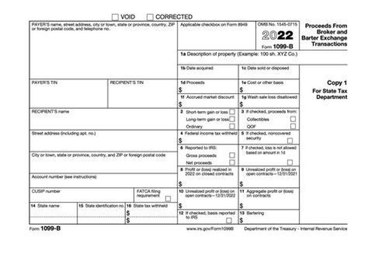 What is Form 1099-B proceeds from broker and barter exchange?