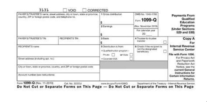 What is form 1099-q payments from qualified education programs?