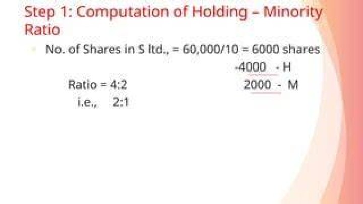 What is holding minority ratio?