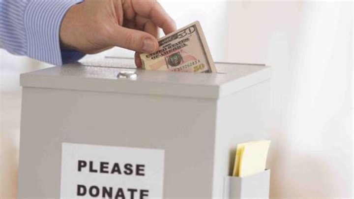 What is it called when you donate a lot of money?