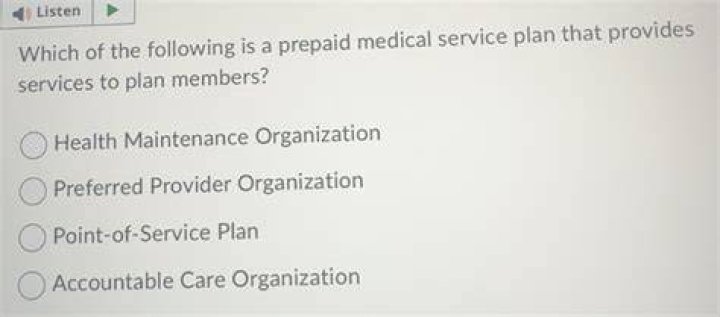 What is prepaid medical service plan?