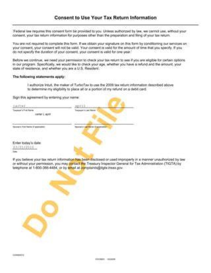 What is the consent to use of tax return information?