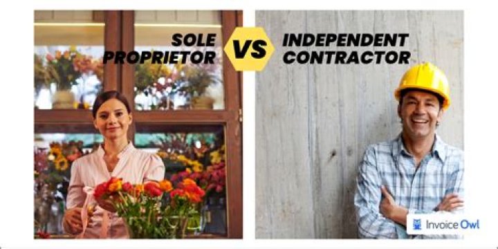 What is the difference in a sole proprietor and an independent contractor?