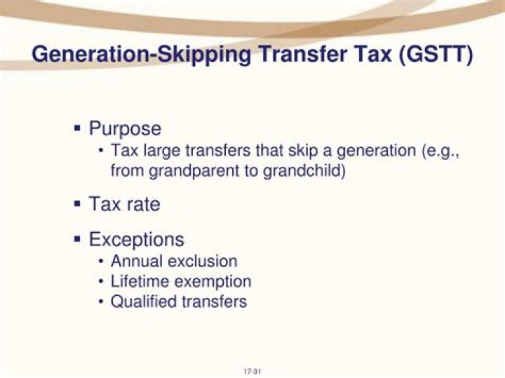 What is the generation skipping tax exemption for 2020?
