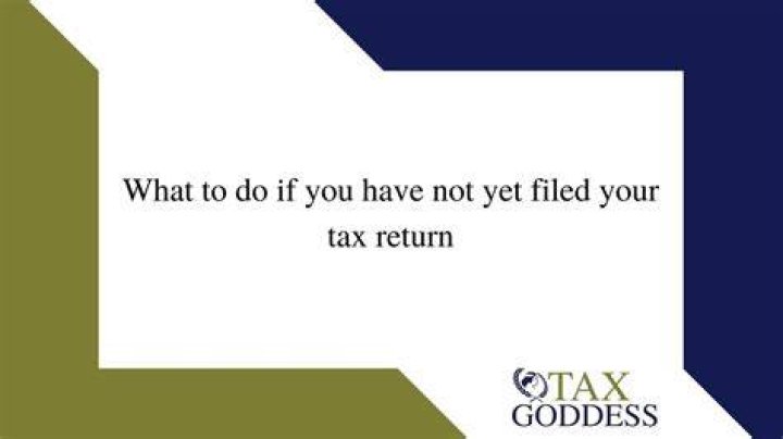 What should I do if I have not filed my tax return?