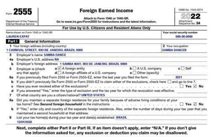 What to know about Form 2555, foreign earned income?
