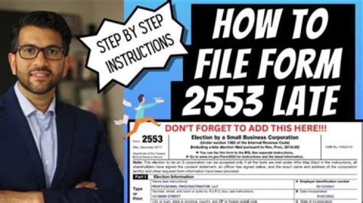 When do I need to file a late 2553?