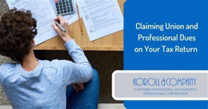 Where are union dues reported on tax return?