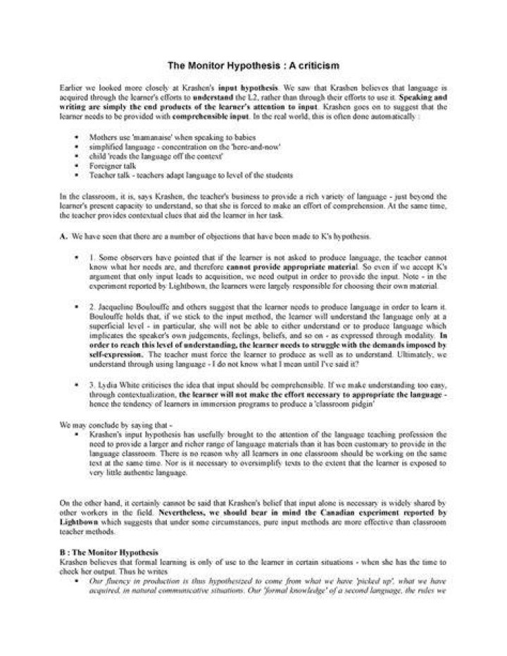 Which is a criticism of MM hypothesis?