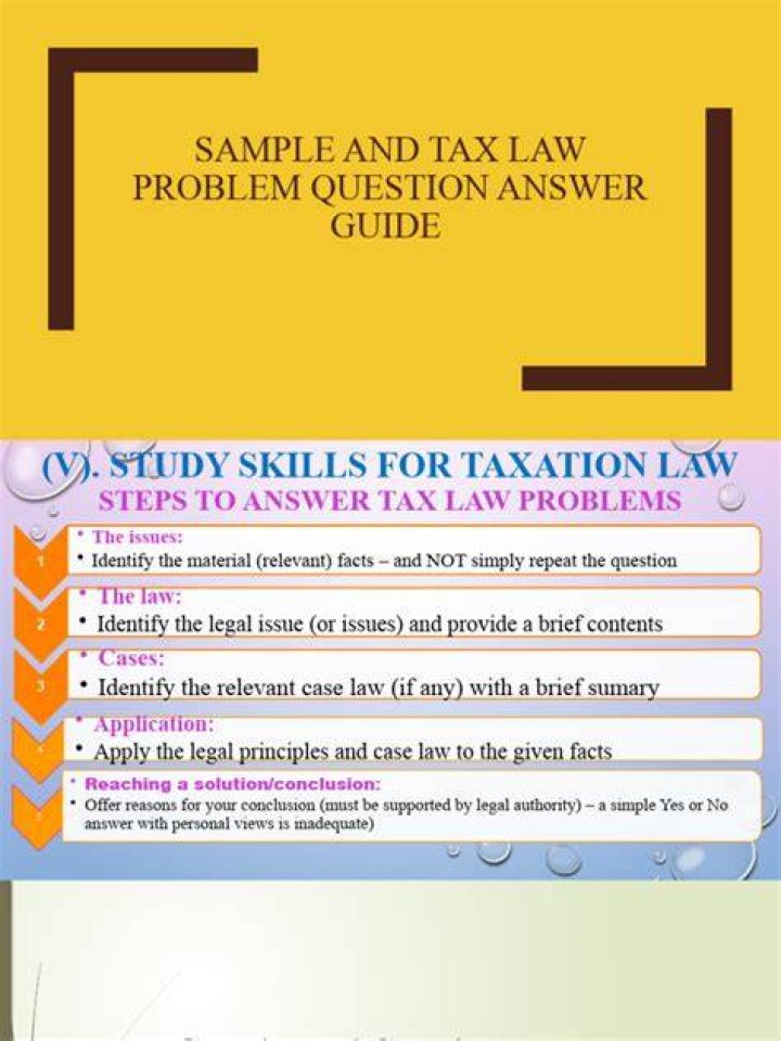 Which is the best way to answer a tax question?