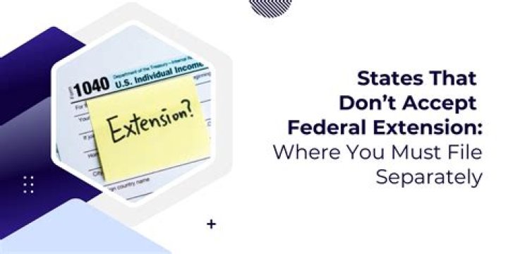 Which states automatically extend with federal extension?
