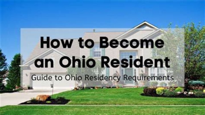 Who is considered an Ohio resident?
