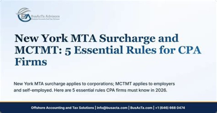Who is subject to the MTA surcharge?