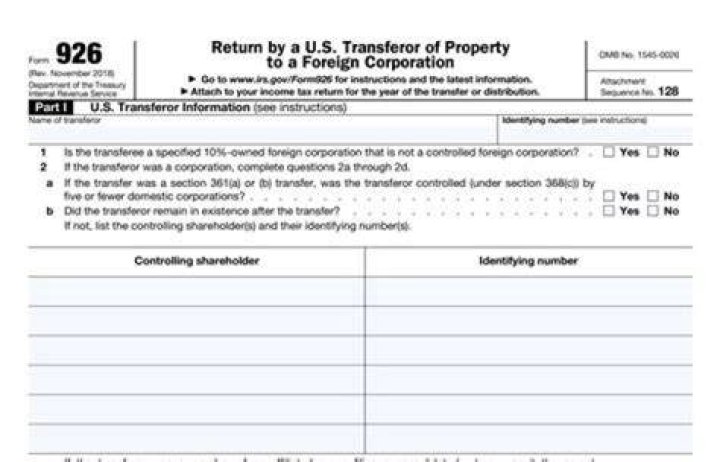 Who must file a Form 926?