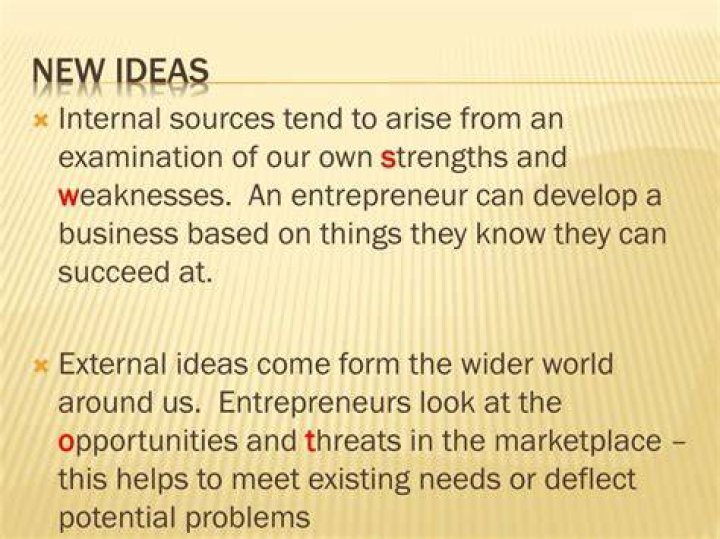 Why do new business ideas come around?