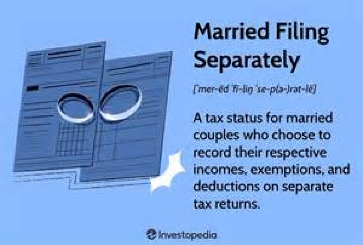 Why does a married couple have to file their taxes separately?