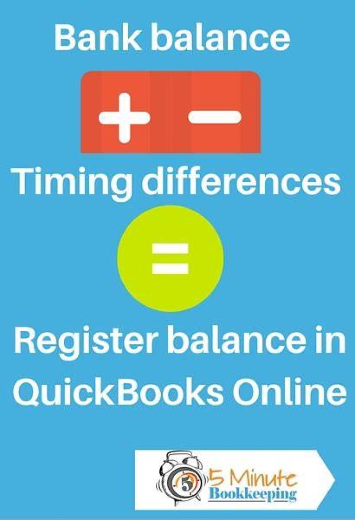 Why is my Bank Balance different from my QBO balance?