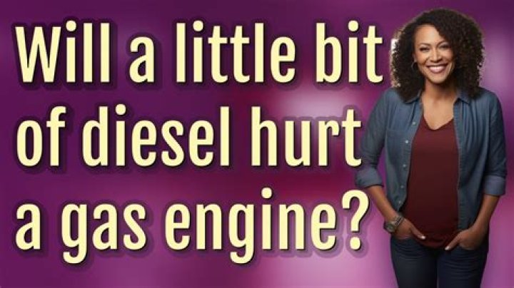 Will a little bit of gas hurt a diesel engine?