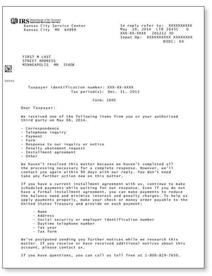Will I get a letter from the IRS?